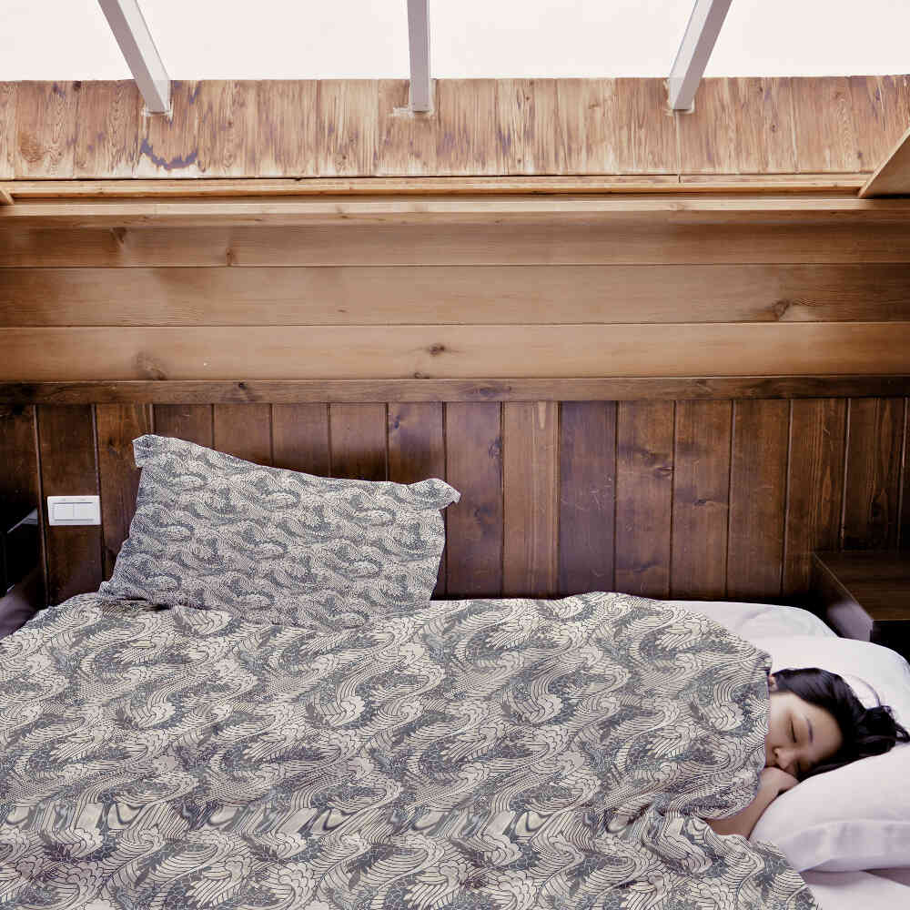 Therapy blankets bedding set stormy sea