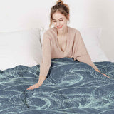 Therapy blankets bedding set waves in the sea