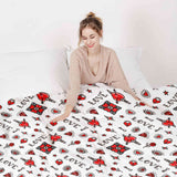 Therapy blanket bedding set mixed love