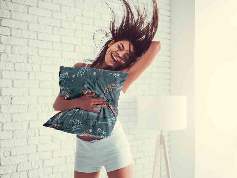 Health pillow spring flowers