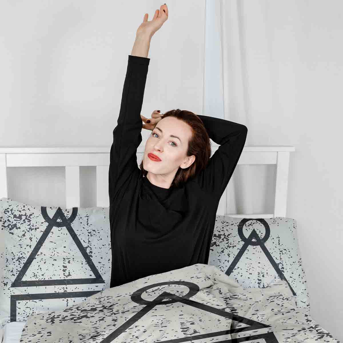 Originele therapiedeken - katoenen hoes wit Dalgona vormen