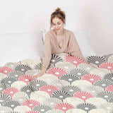 Therapy blanket and bedding set, colorful abstract flowers.
