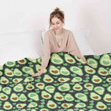 Therapy Blanket Bedding Set Green Avocados