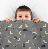 Therapy blanket bedding set, grey, magic hat.