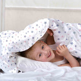 Therapy blankets bedding set white with stars