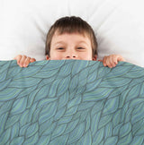 Therapy blankets bedding set, braided, green.
