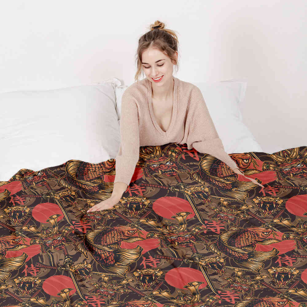 Therapy blankets bedding set Chinese martial arts