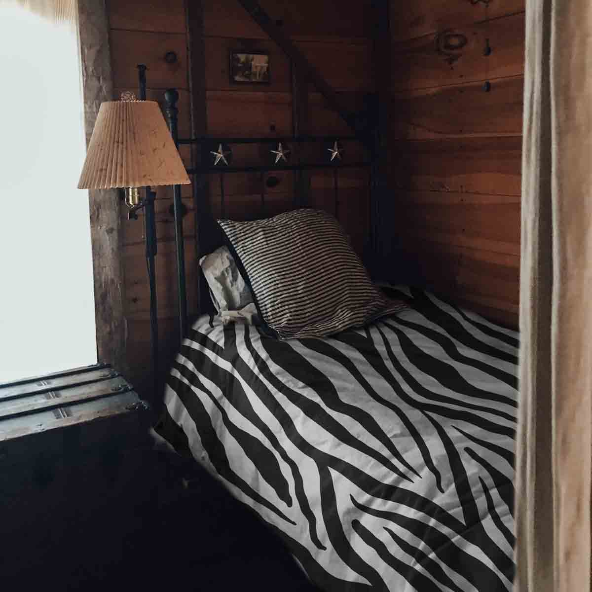 Therapy blankets bedding set zebra print