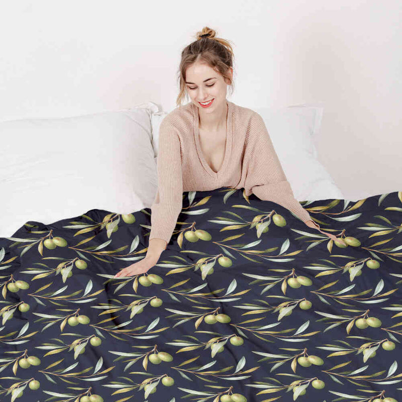 Set di biancheria da letto con coperte terapeutiche e olive