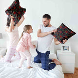 Gezondheidskussen met rode kerstster