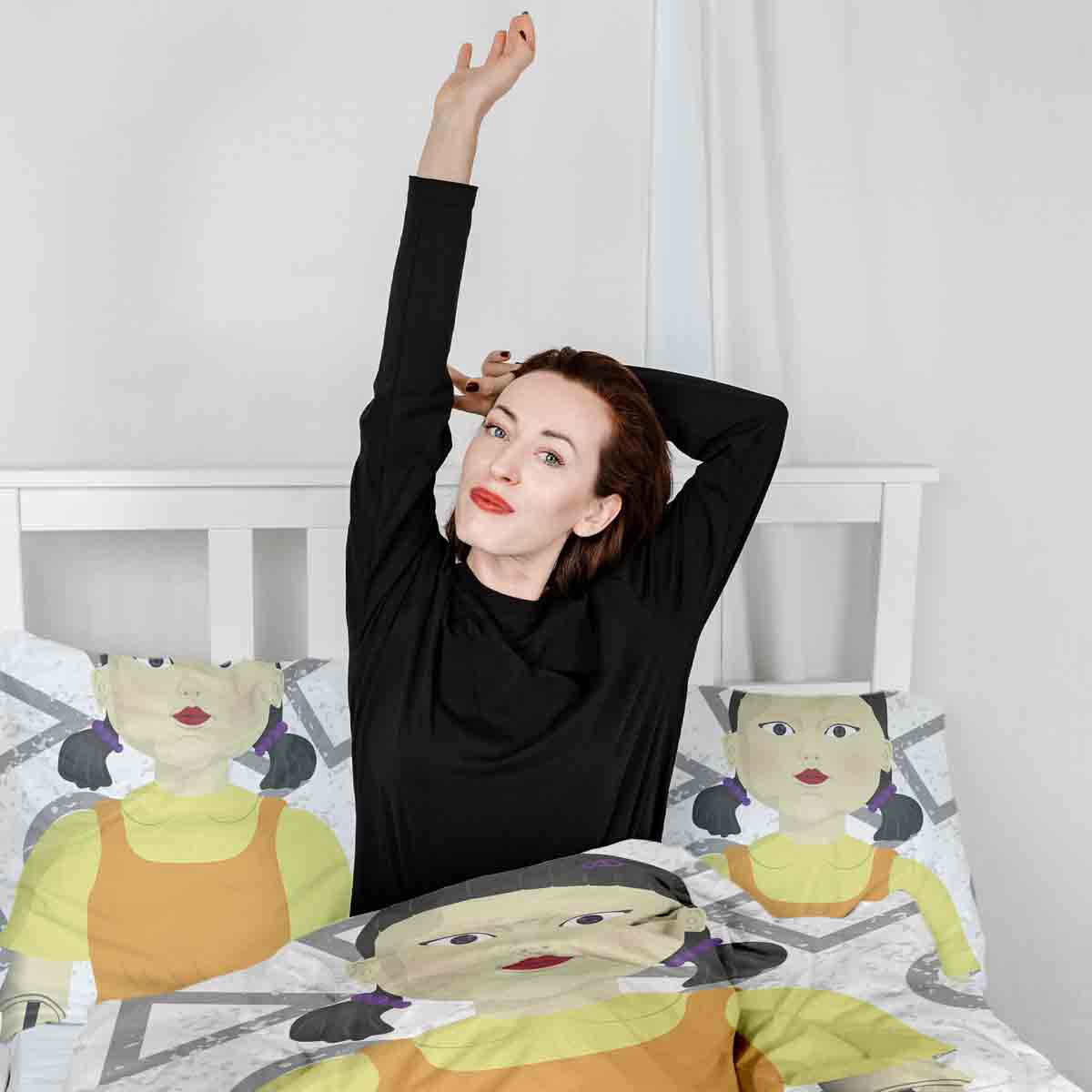 Set di biancheria da letto con coperta terapeutica Red Light, green Light