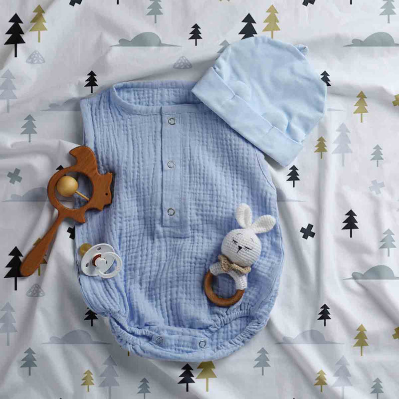 Therapy blankets bedding set grey forest