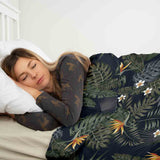Set de ropa de cama con manta terapéutica Selva tropical