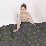 Therapy blanket bedding set, grey with wheat.