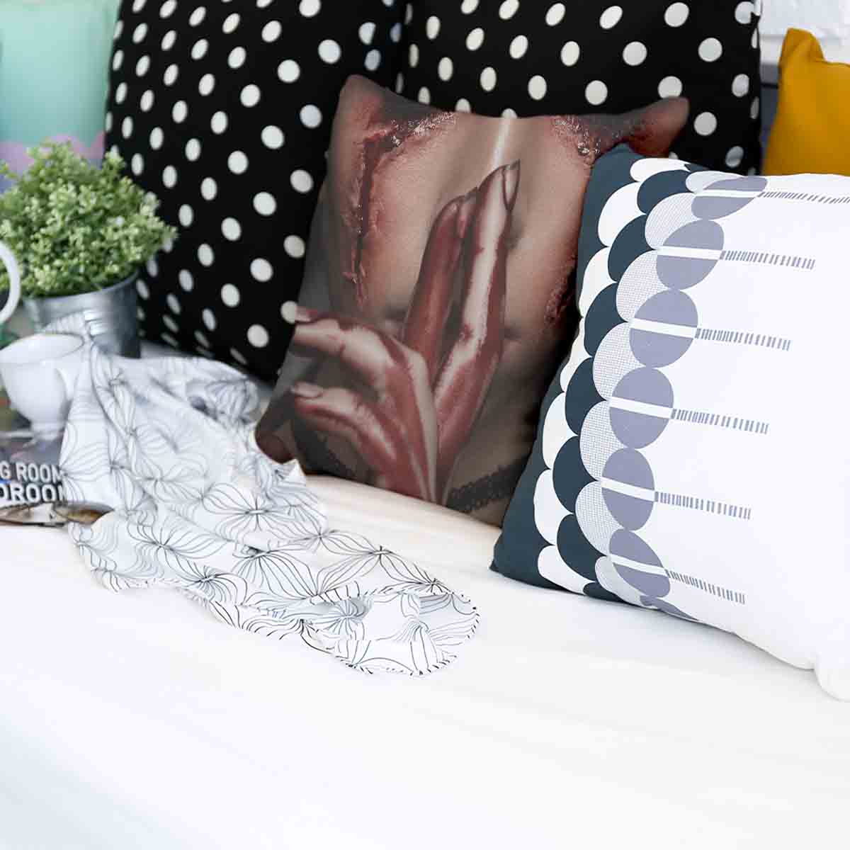 Health Pillow Halloween Face