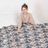 Coperte terapeutiche con rivestimento in cotone con fiori