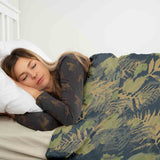 Set de ropa de cama con manta terapéutica bosque