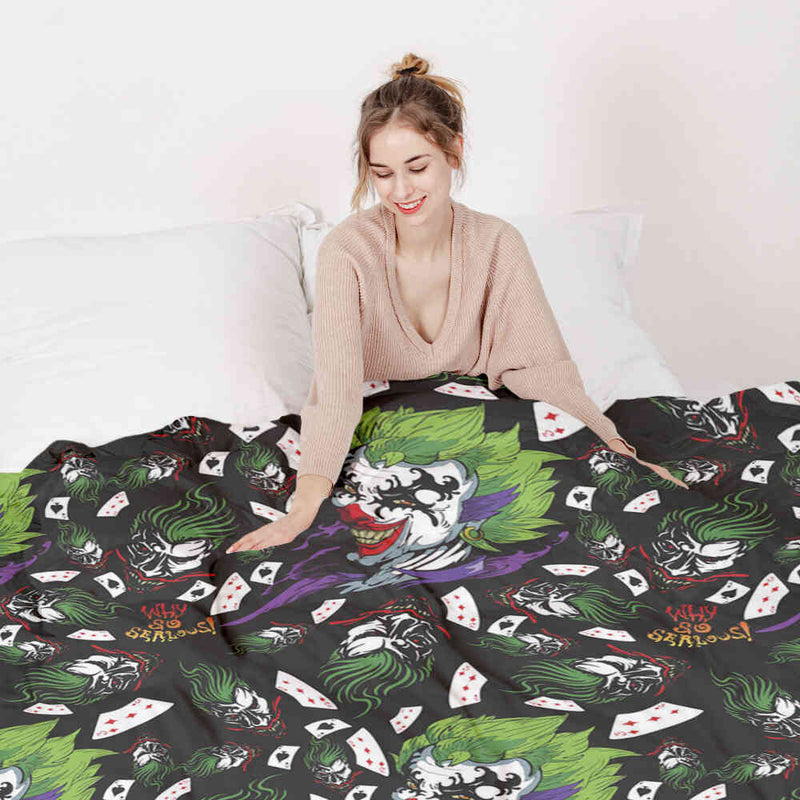Therapy blanket and bedding set, colorful joker.