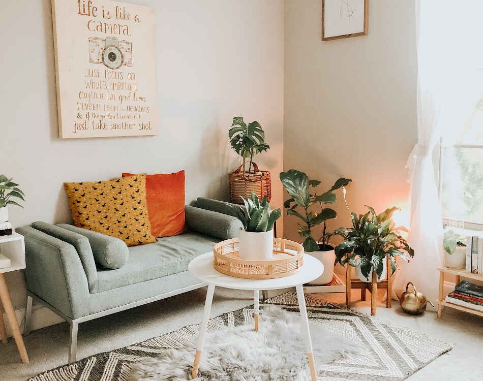 Cuscino salute arancione con scopa di Potter