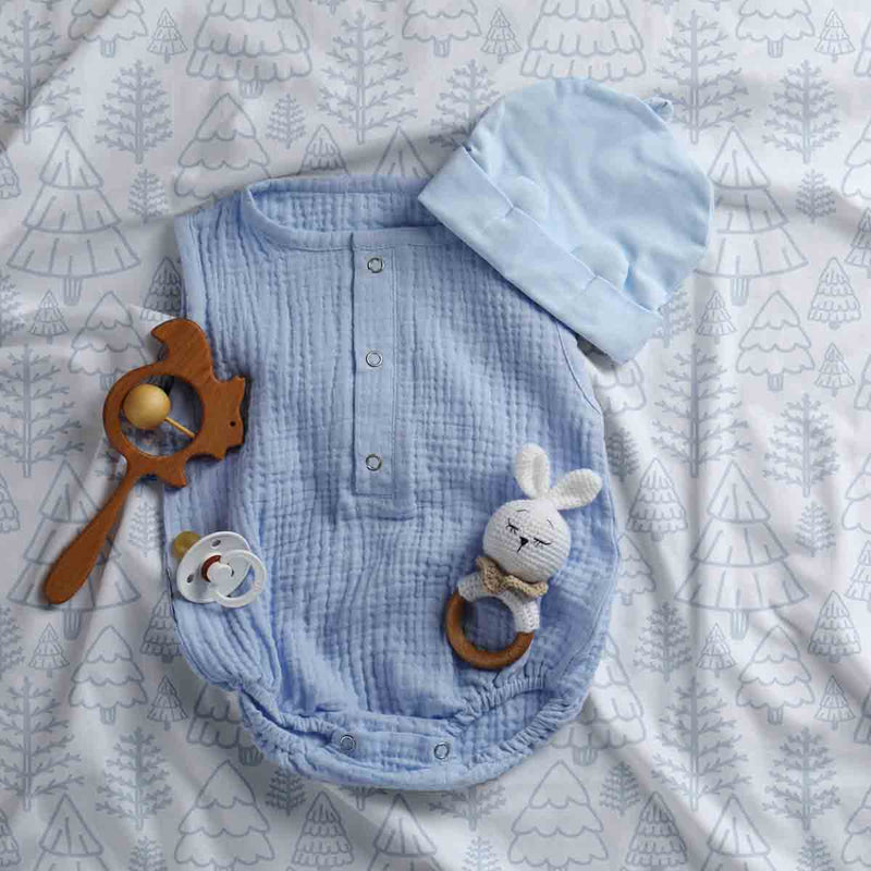 Therapy blanket and bedding set, delicate forest.