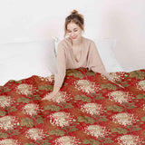 Coperte terapeutiche con rivestimento in cotone Rosso grande fiore