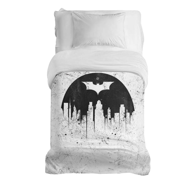 Therapy blanket with cotton cover, grey Batman.